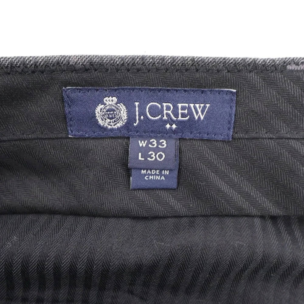J. Crew Thompson 100% Wool 2-Piece‎ Suit Grey Mens 42R 34x28